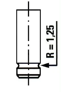 La Soupape D'Admission Opel Bedford 1,6 642679 90232973 16SV Z16SE 16NZR C16LZ - Photo 3/3