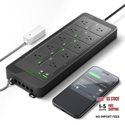 iHub-Pro, 10AC Power Strip Kit, 10-Outlet All-in-One Smart Grow Room Hub,