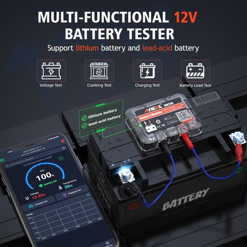 ANCEL BM200 Bluetooth 4.2 Battery Monitor Battery Analyzer Auto Tester Tool - Picture 9 of 17