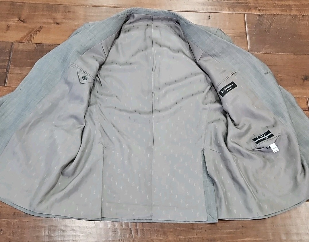 Vintage Men Blazer Yves Saint Laurent  pour bomme… - image 7