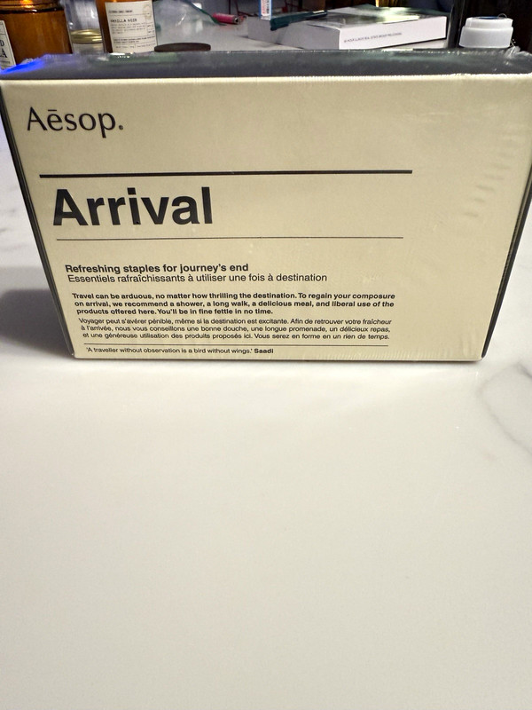 Aesop Arrival Travel Size Set Shampoo Conditioner Body Cleanser Body Balm
