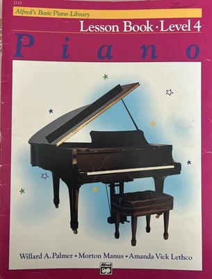 Alfred's Basic Piano Course Lesson Book Level 4