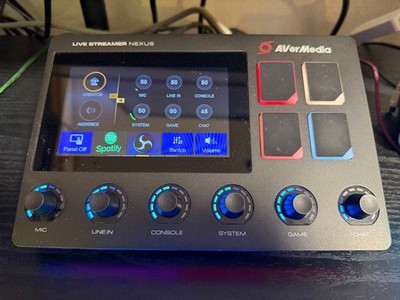 AVerMedia Live Streamer NEXUS AX310 Audio Mixer & Control Center Pro Control