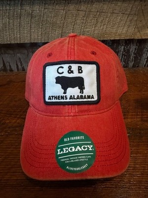 New C&B Farm + Outdoors Legacy Old Favorite Solid Cap Hat Bull Patch Alabama