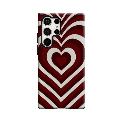 Retro Herz Muster Hülle für Samsung Galaxy S20 S23 S24 S25 Ultra Plus