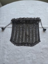 Vintage Victorian Chainmail Drawstring Purse