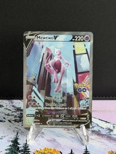 Mewtwo v (Alternate Full Art) 072/078 Pokémon Go Holo