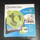 Comfort Zone CZHV8TAS 8in High Velocity Turbo Fan 3-Speed Wall/Table Green — photo 1