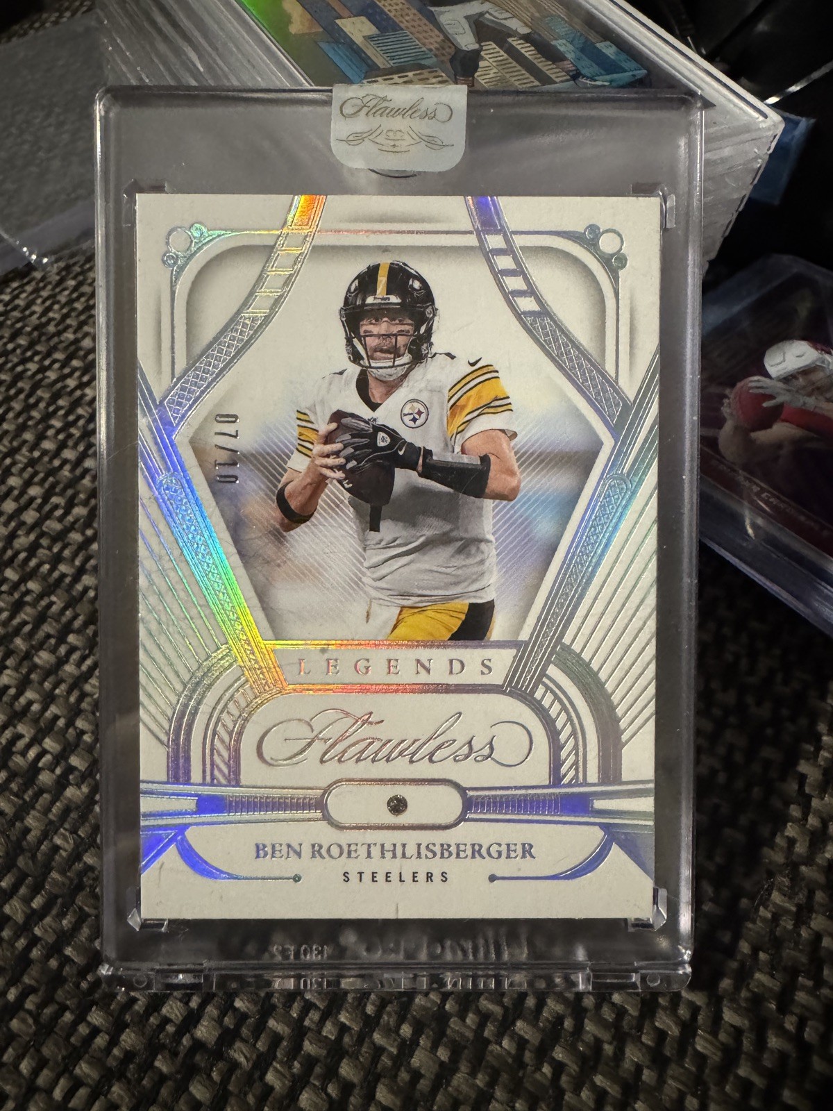 Ben Roethlisberger 2024 Panini Flawless Diamond 7/10  Jersey match Ebay 1/1 Pitt view 5