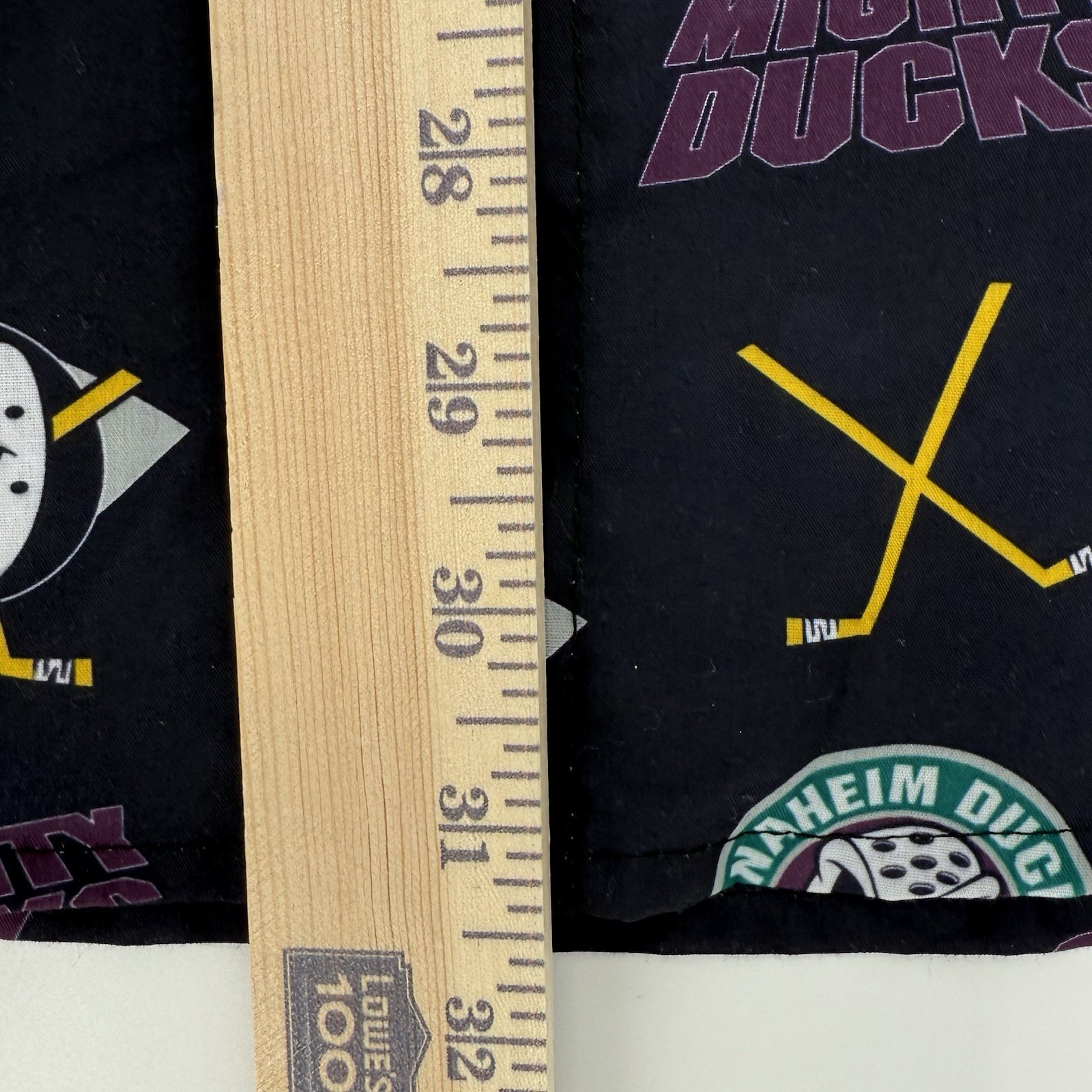 ANAHEIM MIGHTY DUCKS Button Up Hawaiian XL SHIRT SGA All Over Logo Vida Divina