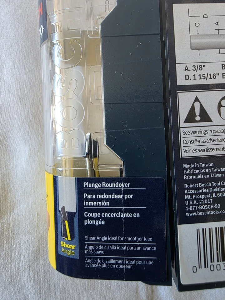 Lot 3 BOSCH Precision Pro 85478MC Roundover  1/8 x 3/8 x 1/4 NEW OPEN ITEM - Image 4 of 4