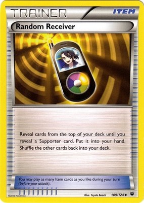 Random Receiver - 109/124 - Uncommon - Lightly Played - XY Fates Collide