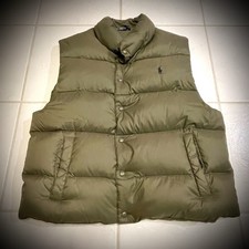90s Polo Ralph Lauren Down Puffer Vest Mens XL Green NWOT Vintage 1990s