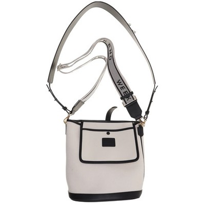Weekend MaxMara, Umhängetasche, Damen, Weiß/Schwarz, 26, 15, 28 cm #lI8