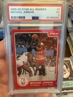 1985-86 STAR ALL-ROOKIES #2 MICHAEL JORDAN ROOKIE RC PSA 5