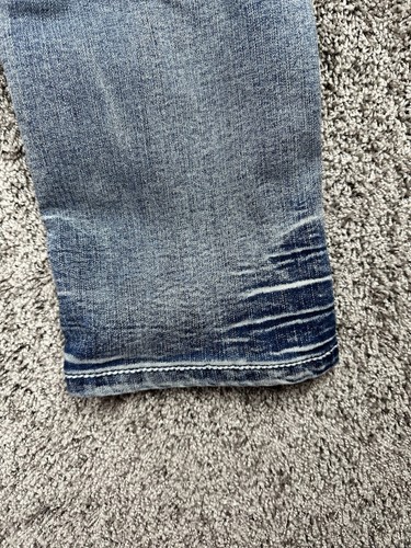 True Luck Jeans Men's 34X30 Straight Western Cowboy Wash Out Blue Denim - Picture 5 of 12