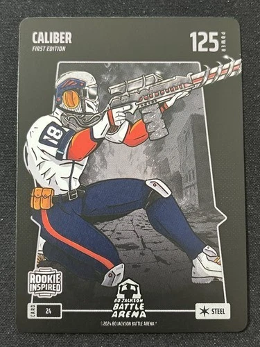 2024 Bo Jackson Battle Arena Caliber Caleb Williams Rookie Inspired Steel 1st Ed