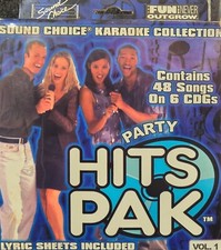 PARTY HITS PAK     RARE 6 CDGS  SOUND CHOICE KARAOKE LOT VA