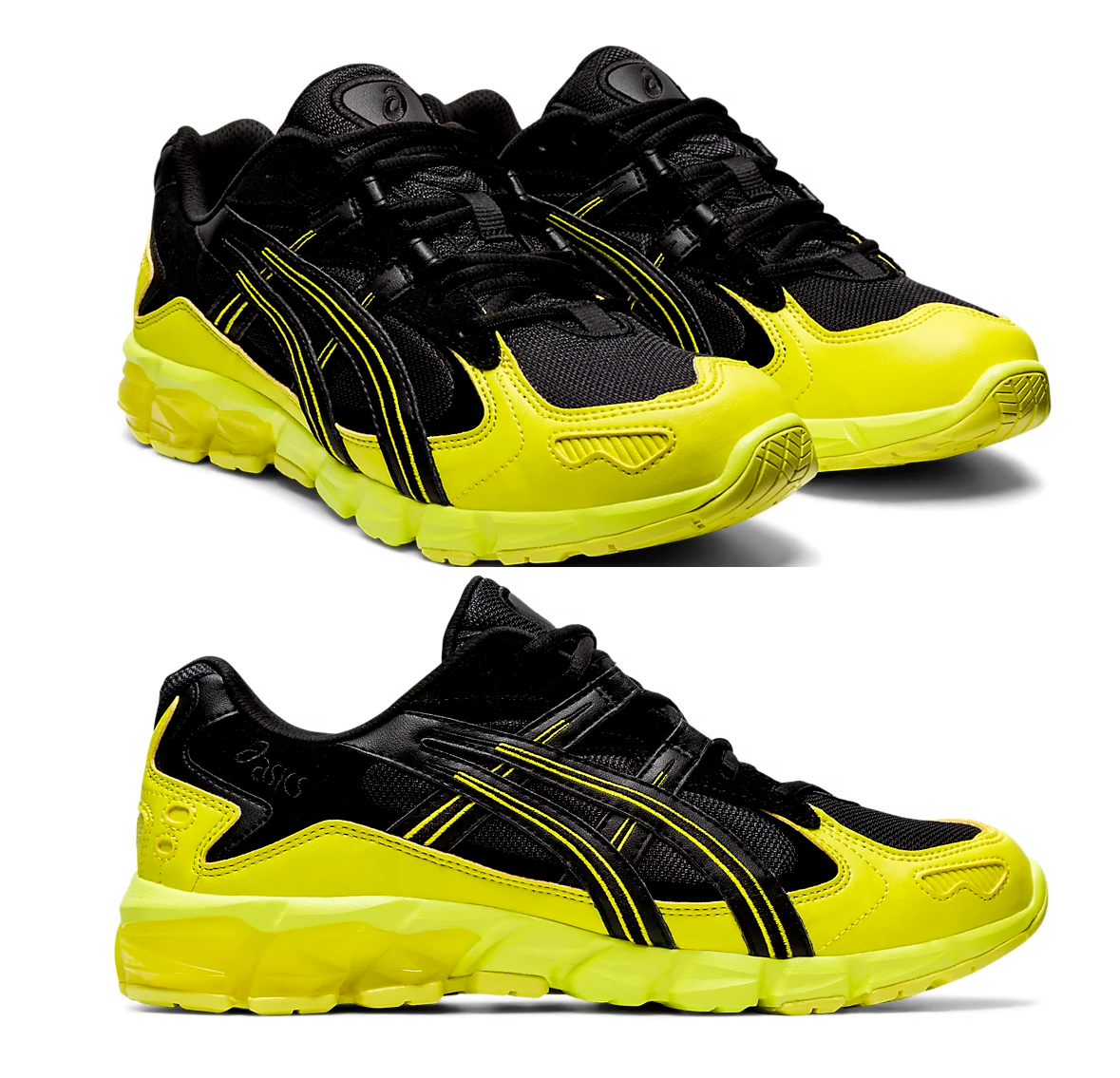 Asics GelKayano 5 KZN Black/Yellow 1021a345001 Men's Running Shoes Sz