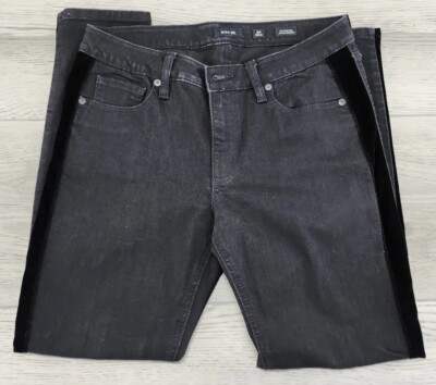 Miss Me Womens Jeans Standard Ankle Skinny Velvet Stripe Side Size 28 M2176AKA