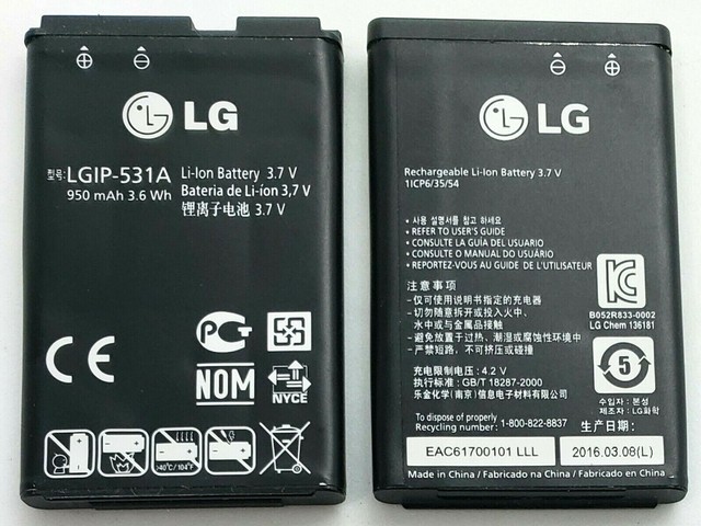 Lg 531a аккумулятор
