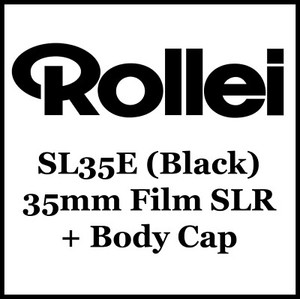 Rollei Rolleiflex SL35E 35mm Film SLR Camera (BLACK) + Body Cap (B)