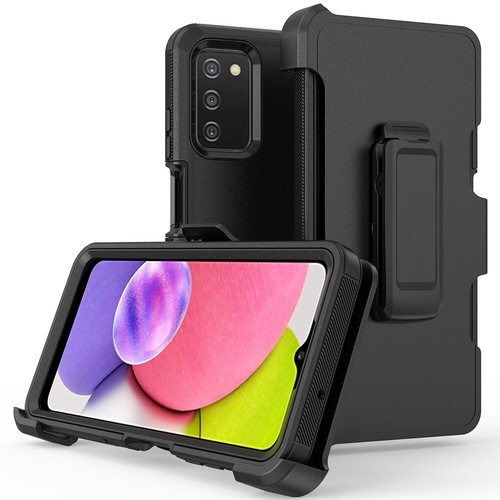 For Samsung Galaxy A03S A03 A04S Case Shockproof Heavy Duty Belt Clip Cover - Picture 5 of 22