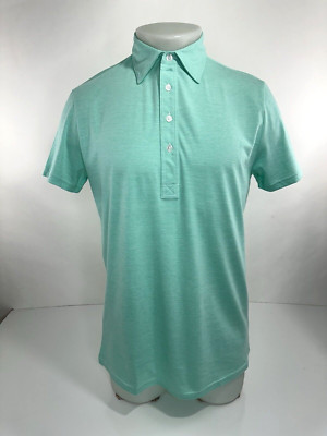 CRIQUET - NEW w TAG Organic Cotton Austin Mens S Green Short Sleeve Polo Shirt