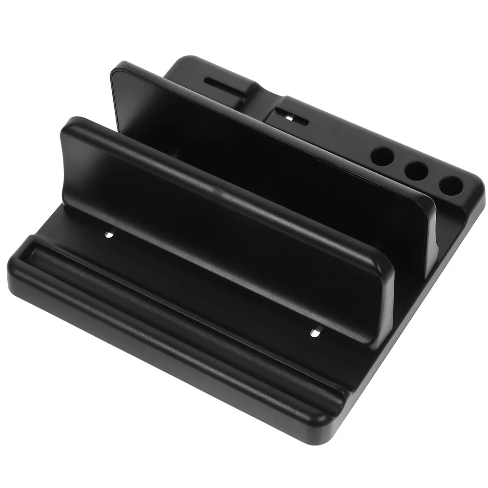 Vertical Laptop Stand for Desk - Adjustable Computer Holder Desktop Accessory  