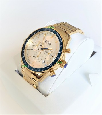 gold boss watch men's