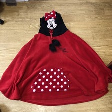 Damen Disney Minnie Mouse Hodded Poncho Ankleid Cape Loungewear XS/S