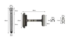 Front Brake Pad Pins For MBK CW 50 RS Booster NG 2001