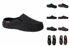 Dearfoams Men s Slip On Cozy Comfort Slipper Memory Foam SM MED LARGE XL
