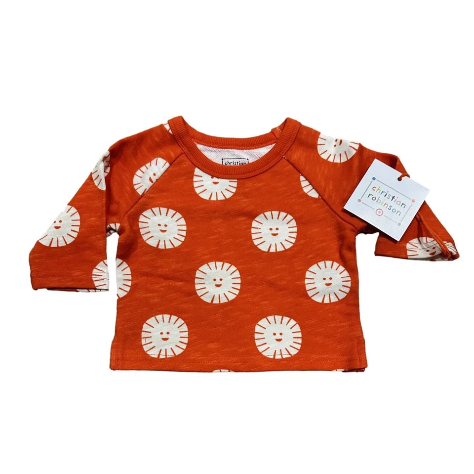Baby Sun Print Top & Bottom Set - Christian Robinson x Target Orange 0-3M - Image 3 of 3