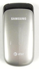 Samsung SGH-A107 - Silver and Black AT T Cellular Flip Phone