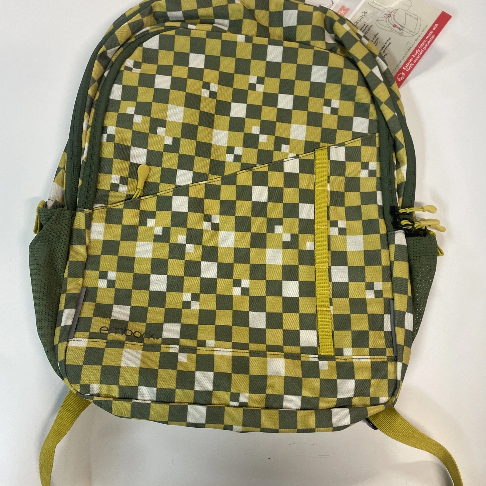 Embark Top-load 32L 17" Backpack Green Check