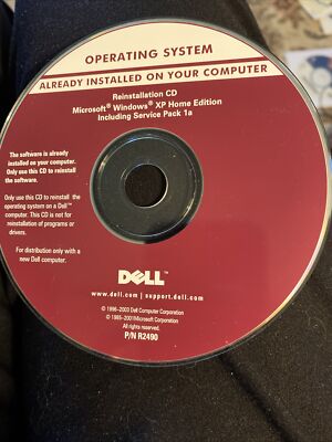 Dell Reinstallation CD Microsoft Windows XP Home Edition W/ Service Pack 1a