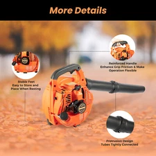 25.4cc 1HP 7000rpm Heavy Duty Handheld Leaf Blower Gas Blower 2 Stroke EB-260