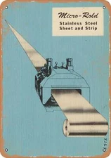 METAL SIGN - California Postcard - Micro-Rold Stainless Steel Sheet and Strip