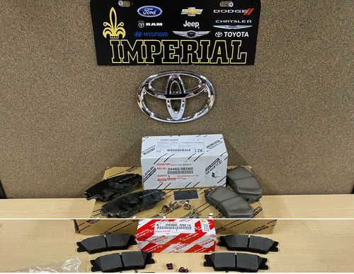 2018 2021 TOYOTA CAMRY GENUINE OEM FRONT REAR BRAKE PADS 044650E060 0446633210 EBay