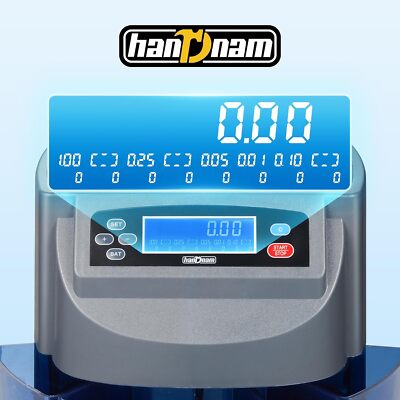 Coin Counter Machine Electric Coin Sorter Sort 270 Coins/Minute