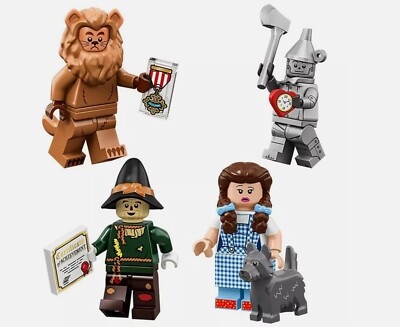 NEW - Lego ~ WIZARD OF OZ Minifigures ~ 71023 Dorothy, Scarecrow, Tin man, Lion