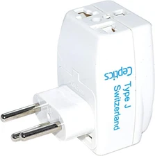 Ceptics Switzerland Type J Travel Adapter Plug - 3 in 1 GP3-11A