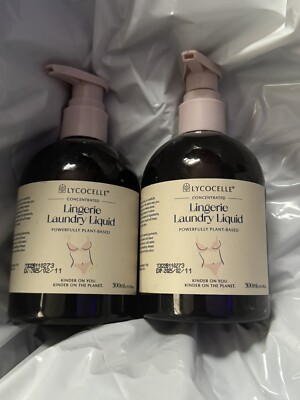 2 x New Zealand Lycocelle Lingerie Laundry Liquid Powerfully Plant