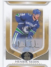 2020/21 SP SIGNATURE EDITION..HENRIK SEDIN..GOLD SCRIPT..CARD # 3..CANUCKS
