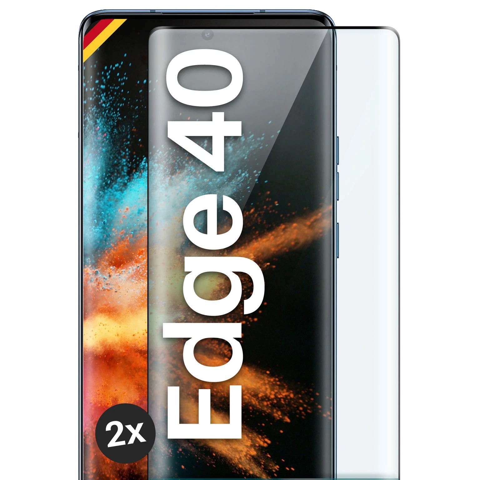 2x Armor Film For Motorola Edge 40 Tempered Real Glass Full Screen Cover Tempered Glass