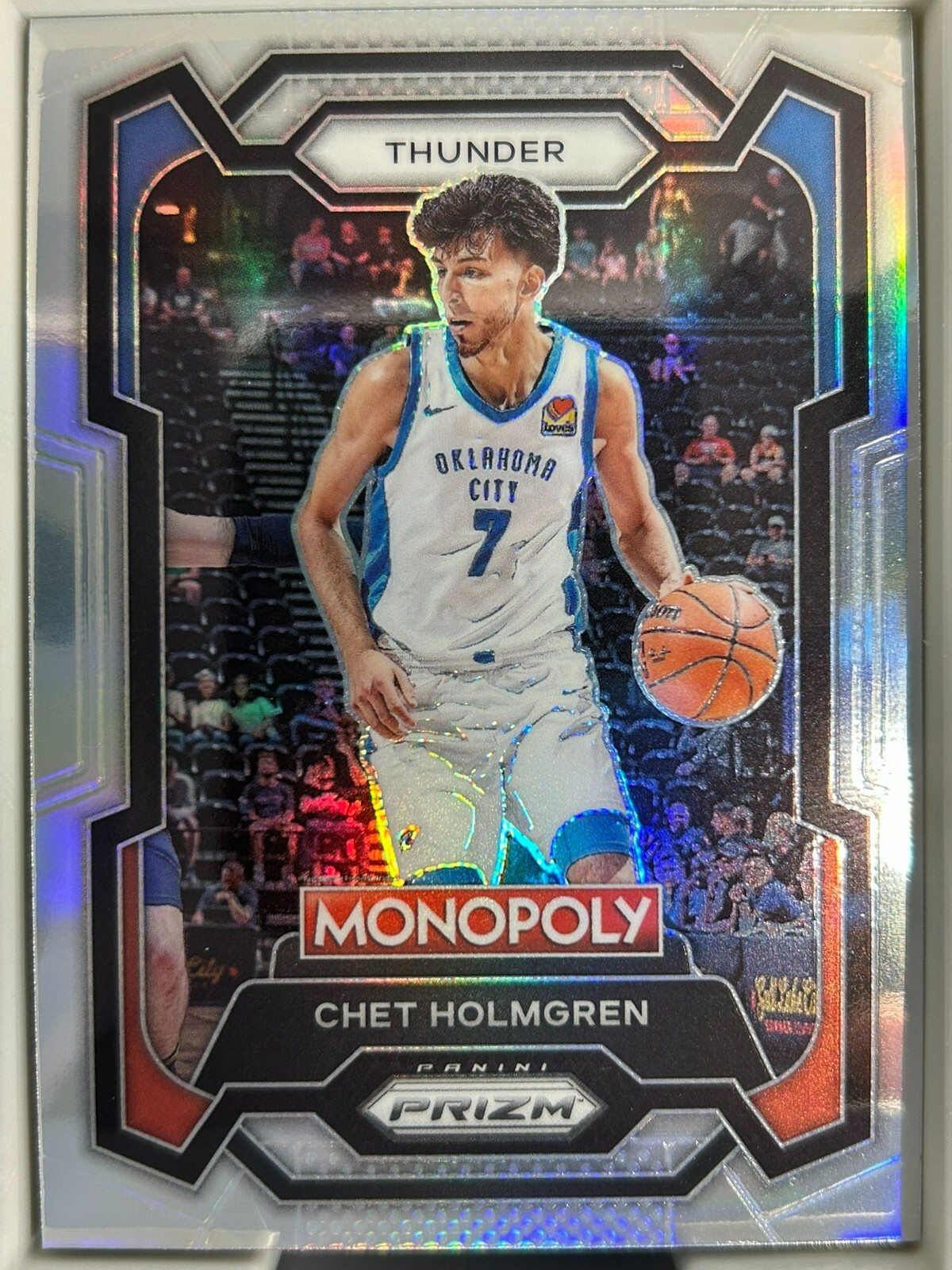 2023-24 Panini Prizm Monopoly - Chet Holmgren #62 Silver Prizm