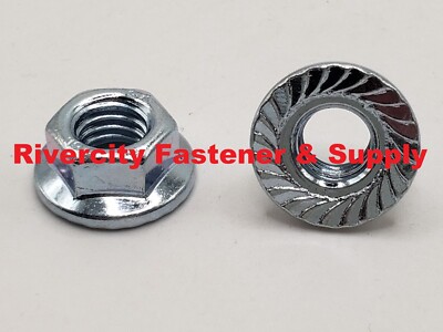 M8-1.25 JIS Flange Nuts Small Hex M8x1.25 Nut 8mm x 1.25 Serrated Flange 10.9