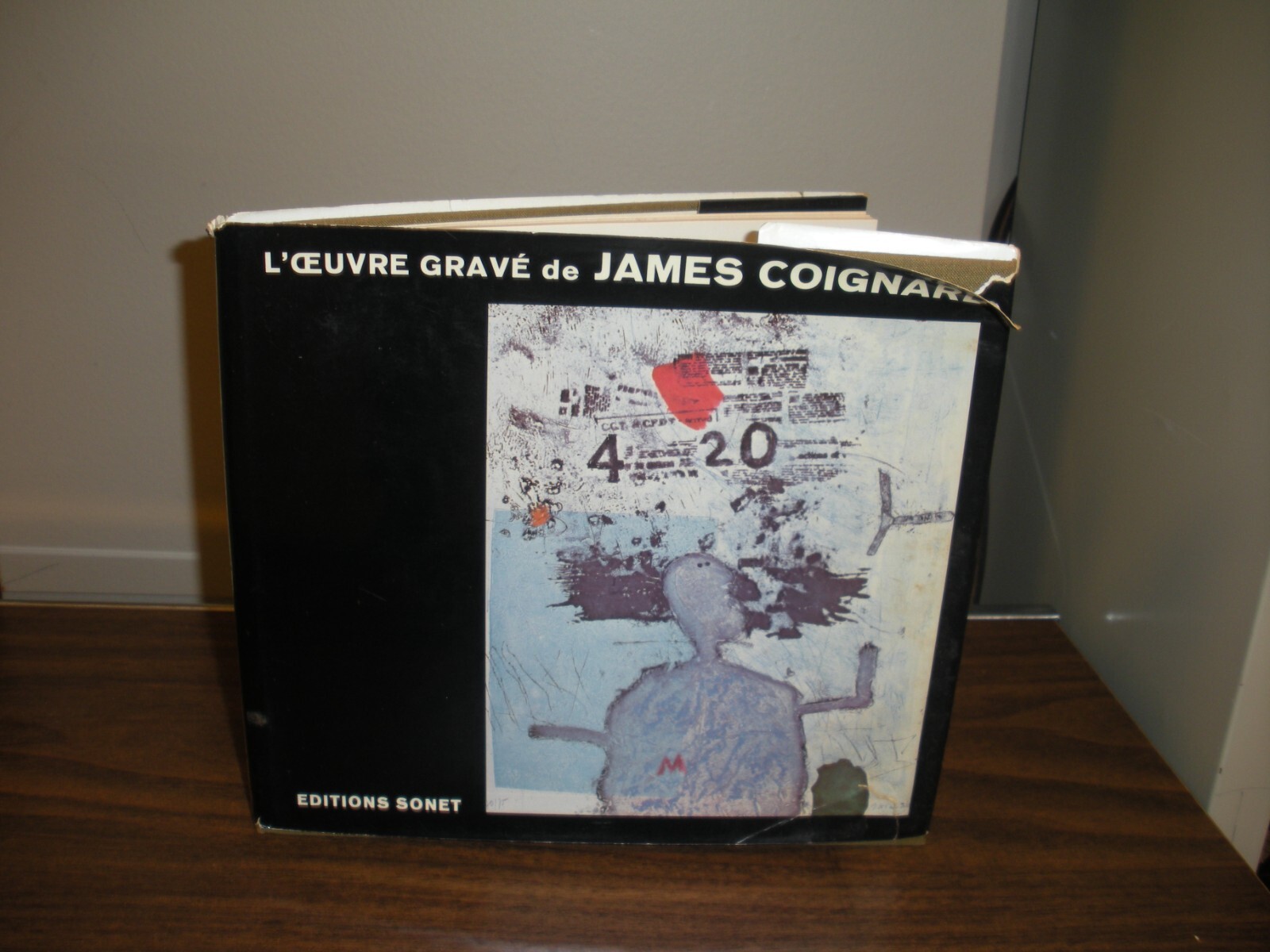 Invitation Originale Antonio Saura Galerie Benador Genève 1976 œuvre Gravée Rare