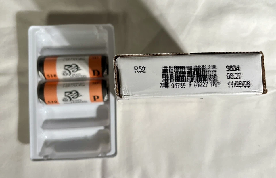 2006 P & D North & South Dakota Sealed Mint Quarter Rolls 160 Uncirculated Coins - Image 3 of 4